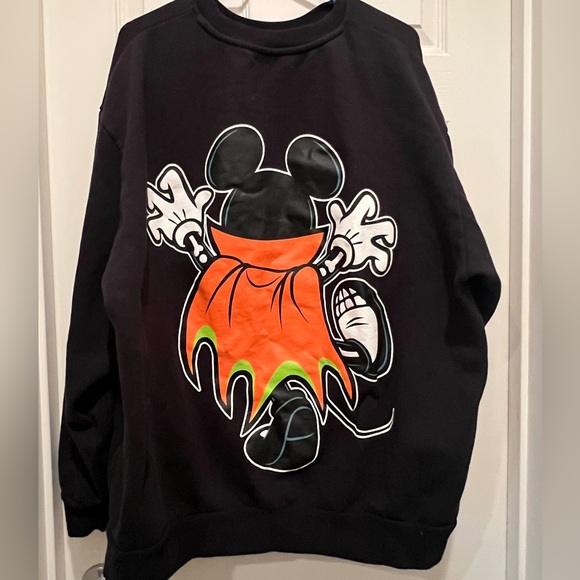 Disney Black Mickey Halloween Sweatshirt - Picture 2 of 3